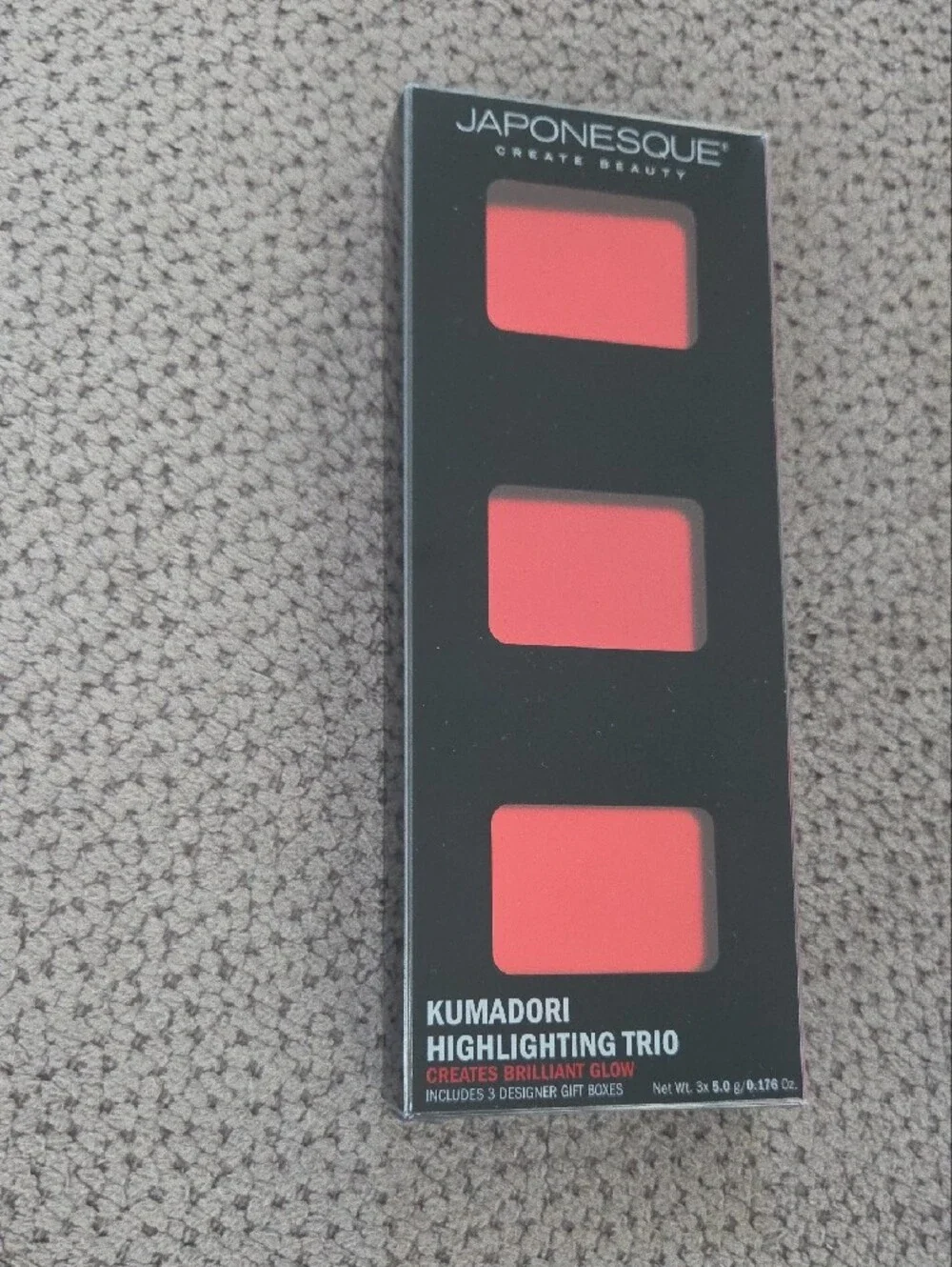 Japonesque Kumadori Highlighting Trio — Coral Pink Radiance
